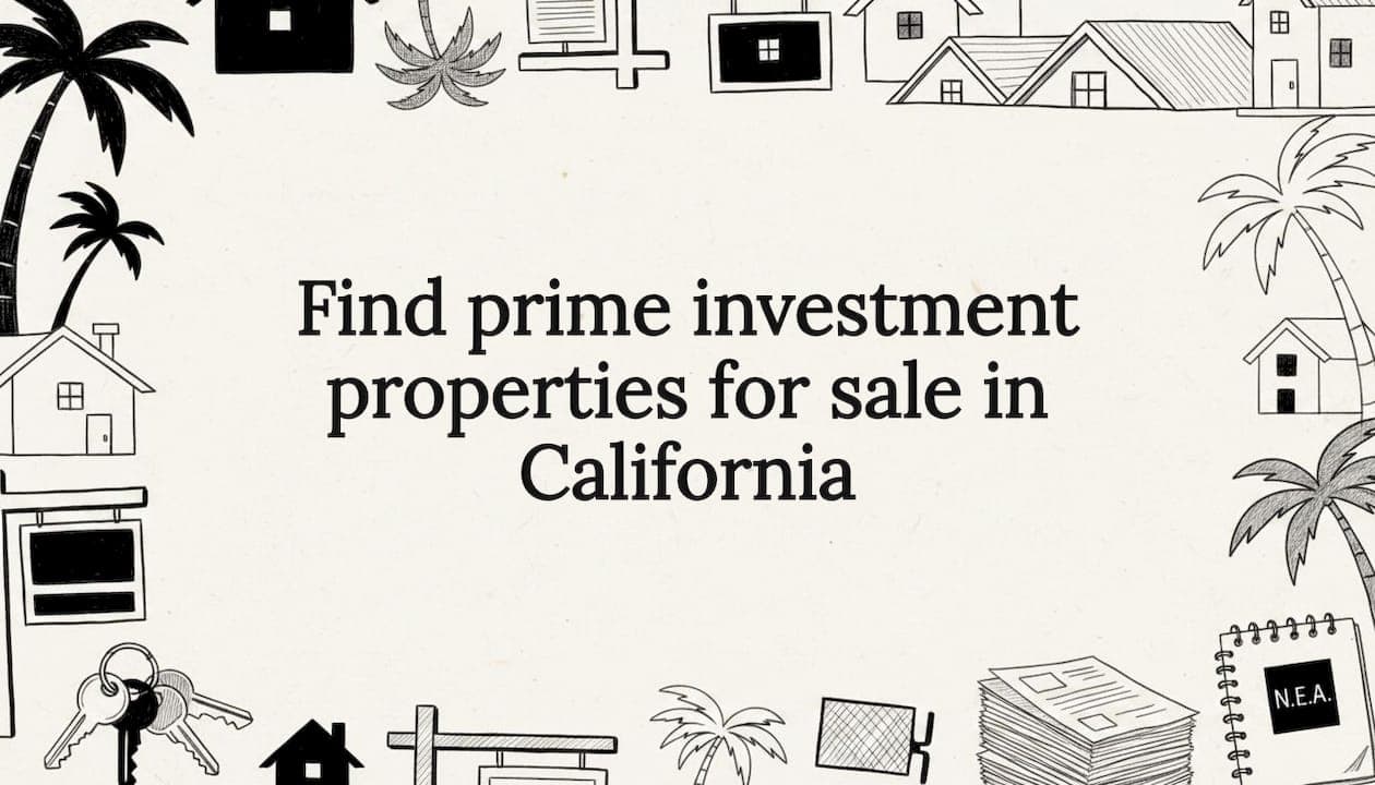 Find prime investment properties for sale in California