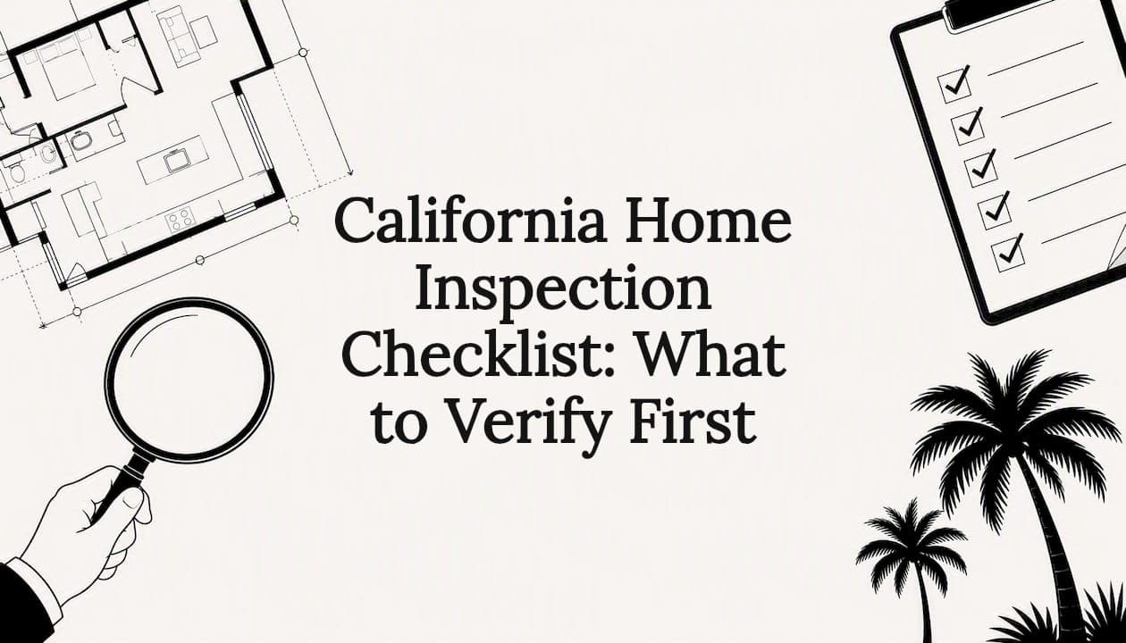 California Home Inspection Checklist: What to Verify First