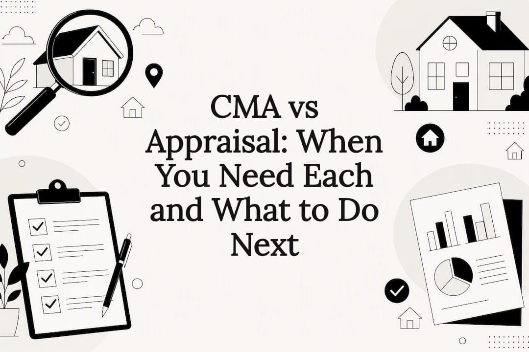 CMA vs Appraisal: When You Need Each and What to Do Next